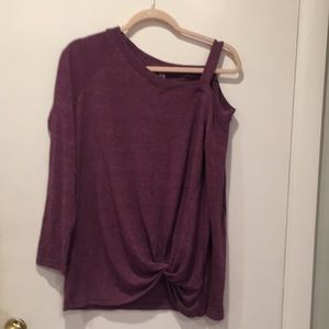 Purple long sleeve top